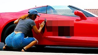 someone spray painted my car...