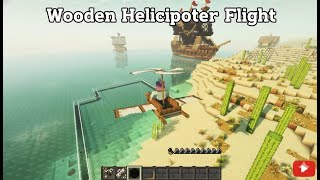 Wooden Helicopter Flight | Minecraft LIVE Mod Showcase - Super Cool Rotor Adventure (2025)
