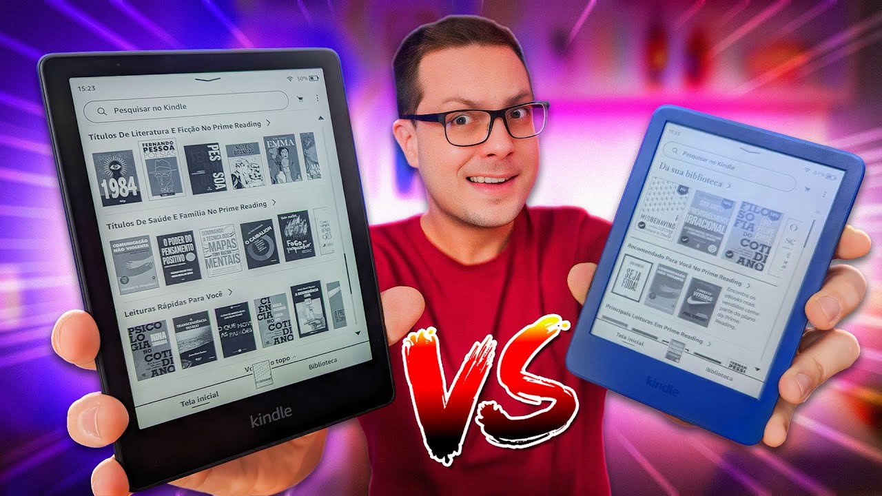 KINDLE 11ª geração vs KINDLE PAPERWHITE 11ª!! QUAL o IDEAL para VOCÊ?! Comparativo COMPLETO!