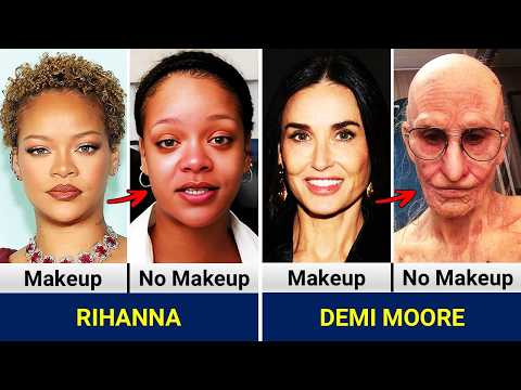Shocking! Hollywood Celebrities Without Makeup 😱