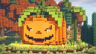 Minecraft: How to Build a Halloween Pumpkin House • Tutorial