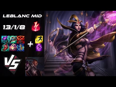 MID LeBlanc vs Lucian - EU Challenger Patch 14.13