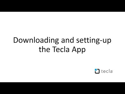 Downloading and setting-up the Tecla App