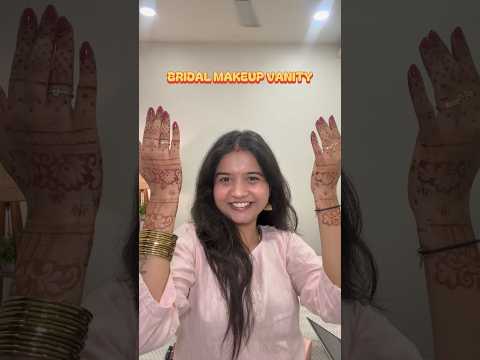Bridal Makeup Vanity | Affordable Makeup Vanity #bridalmakeup #bridetobemakeup #ytshorts #bridesmaid