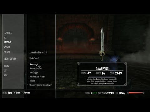 Skyrim AE Legendary Difficulty Ep 190 A Soul Divided Dawnfang & Duskfang
