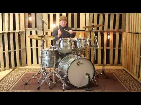 Gretsch Brooklyn Grey Oyster Drum Set - 22,10,12,16