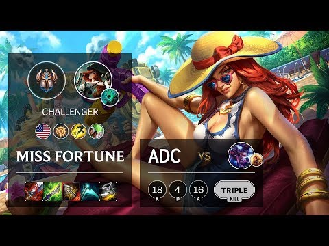 Miss Fortune ADC vs Vayne - NA Challenger Patch 10.8