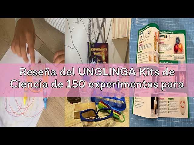 Vídeo relacionado con UNGLINGA Kits de Ciencia 30+ experimentos para niños, Juguetes educativos Stem, Regalos para niños y niñas, Juego de química, Bola rebotante, volcán, Herramientas científicas