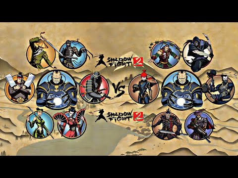 All Bosses vs Titan Bodyguards || Shadow Fight 2