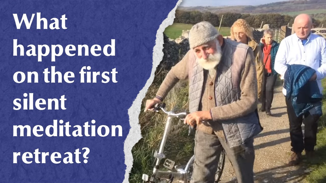 What happened on the first silent meditation retreat?