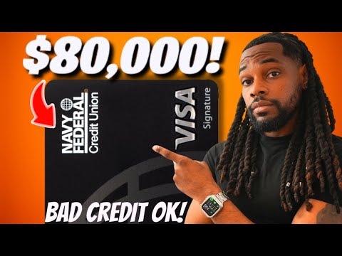 $80,000 Navy Federal Credit Card Flagship Visa! Bad Credit OK Using This Strategy 2025