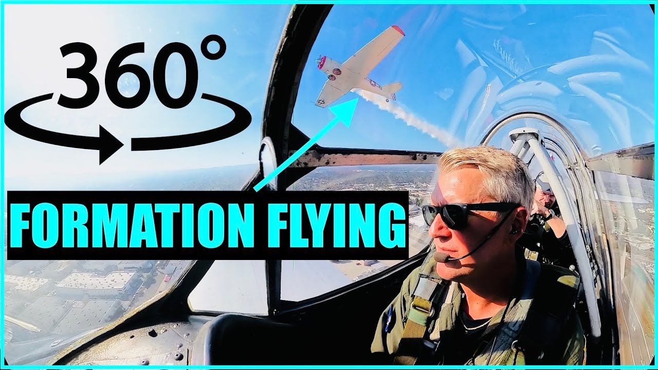 360° Pilot View / Formation Flying in WW2 Warbird