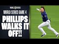 INSANE ENDING Rays Brett Phillips WALKS IT OFF In World Series Game 4