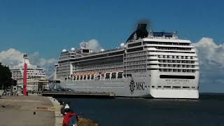 seven seas voyager in lisbon msc orquestra departing lisbon ❤️❤️❤️❤️
