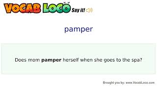 Video thumbnail for pamper
