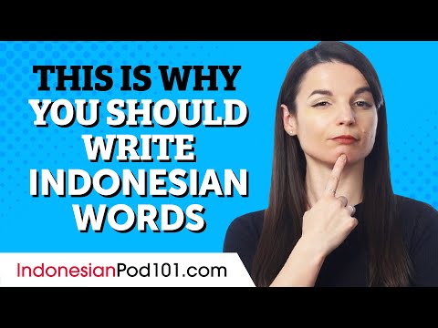 How to Learn Indonesian Words by Writing Them Out