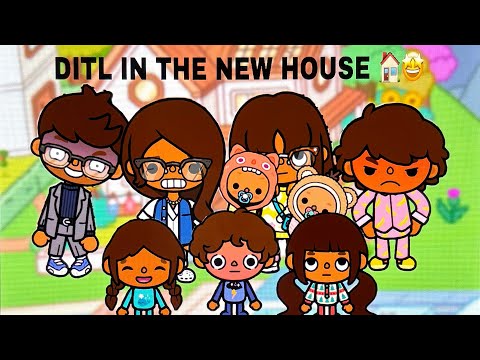 DITL IN THE NEW HOUSE 🏠🤩||*WITH VOICE*|| Toca Boca roleplay