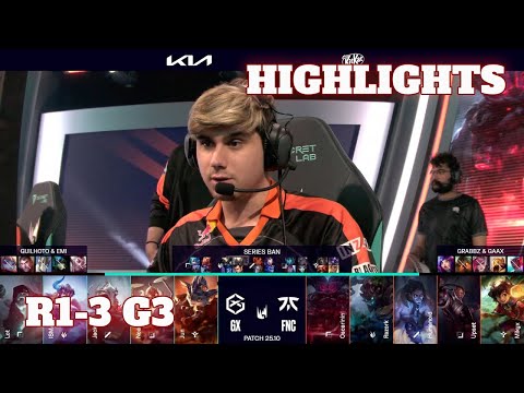 FNC vs GX - Game 3 Highlights | Round 1 LEC Spring 2025 Playoffs | Fnatic vs GIANTX G3