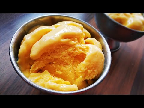 Mango Ice cream Without Condense milk | Easy Mango Ice Cream Without Cream | Mango Ice Cream