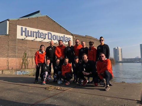 Roparun 2018 Team 48 Hunter Douglas training - Gopro - Rotterdam Skyline