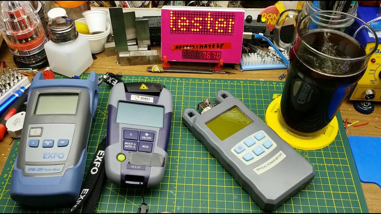 Cheap fiber optic power meter