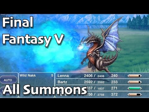 Final Fantasy V iOS - All Summons