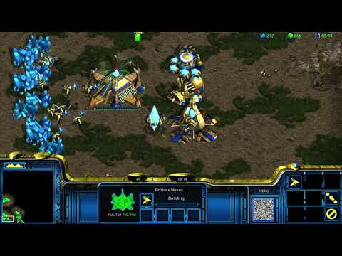 Starcraft Remastered Broodwar Fighting Spirit 1 vs 3 computers