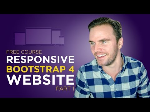 Bootstrap 4 Tutorial [#4] Code a Responsive Website (Part 1)