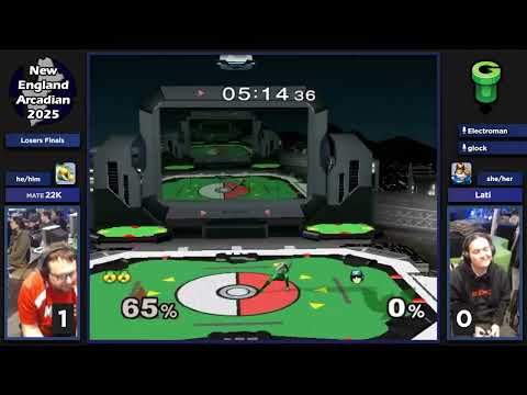 NE Melee Arcadian 2025 - MATE | 22K (Sheik) vs. Lati (C. Falcon) - SSBM LF