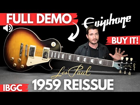 NEW Epiphone 1959 Les Paul REISSUE – FULL DEMO