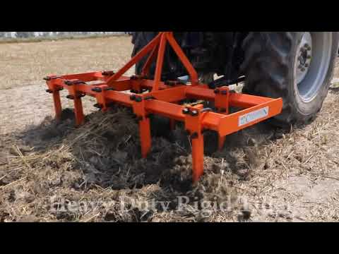 Heavy duty rigid tiller