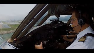 Pilotseye.tv - Aerologic Boeing 777F Hong Kong Landing [English Subtitles]