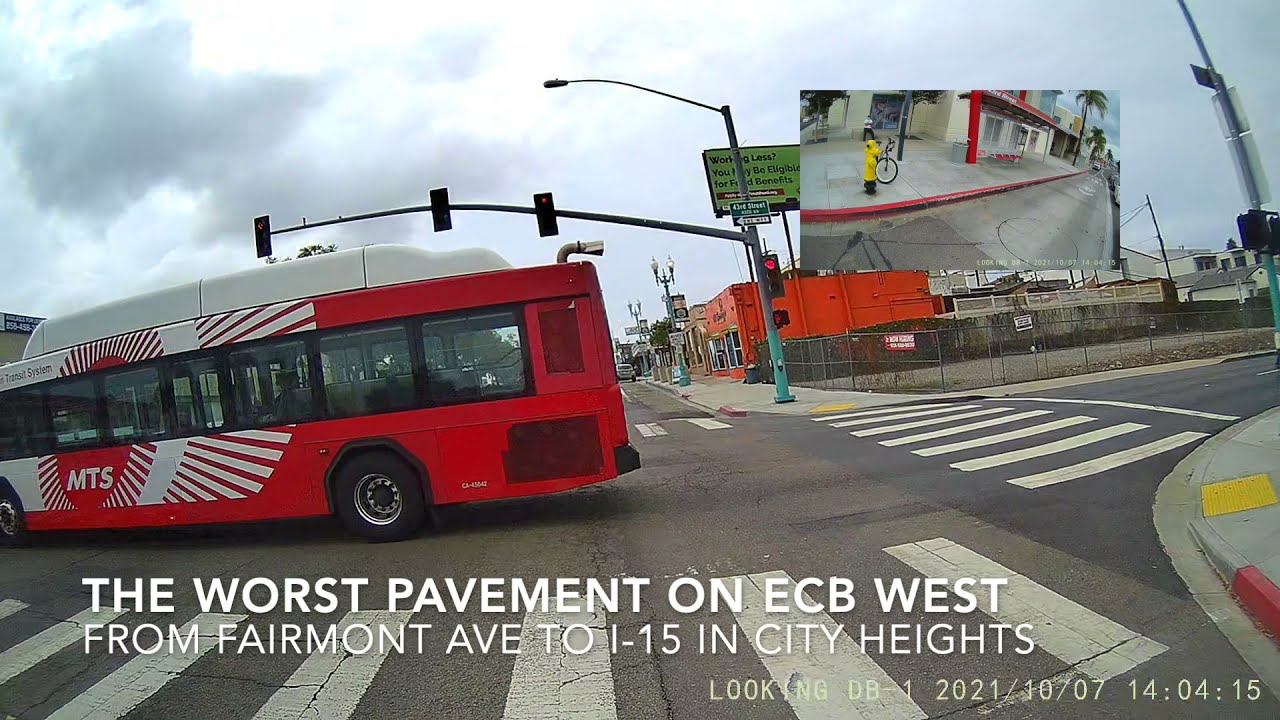 Worst Pavement on El Cajon Blvd