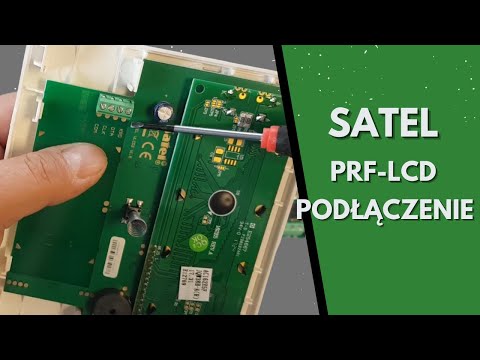 Signalizacijos valdymo klaviatūra „Satel PRF-LCD“, LCD ekranas, „Perfecta“ sistemoms, balta (lenkų kalba)