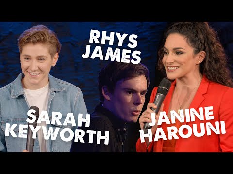 Best Stand-Up Comedy. Sarah Keyworth, Rhys James and Janine Harouni.
