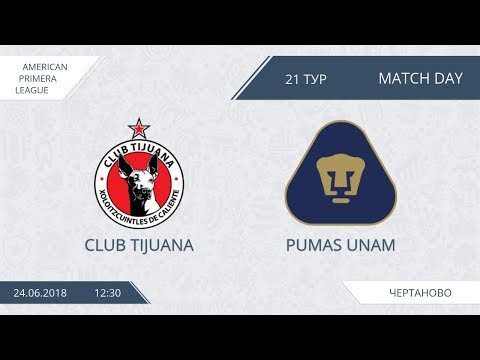 AFL18. America. Primera. Day 21. Club Tijuana - Pumas UNAM