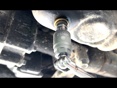 Should be Required! Lisle 25 Nm Torque Adapter for oil drain plugs, filters. Or use a stubby ratchet