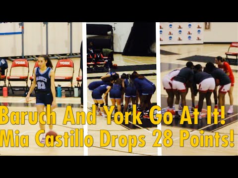 Baruch College And York(NY) GO AT IT! Mia Castillo Drops 28 Points!
