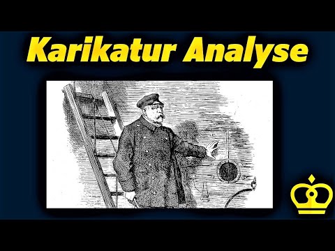 How do you analyze a caricature? (The pilot leaves the ship) - History Abitur 2023