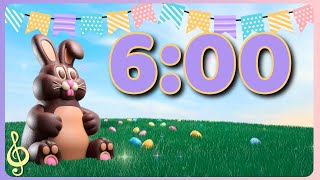 6 Minute Easter Classroom Timer 🐰✨ Giant Chocolate Bunny Countdown!