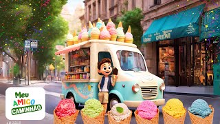 Música Infantil | Diversão com o Caminhão de Sorvete Alegre  |  Meu Amigo Caminhão