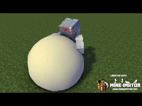 She is eating cake human minecraft  animtion (part15)