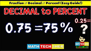 Download the video "How to Convert Decimal to Percent | Easy Math Tutorial"