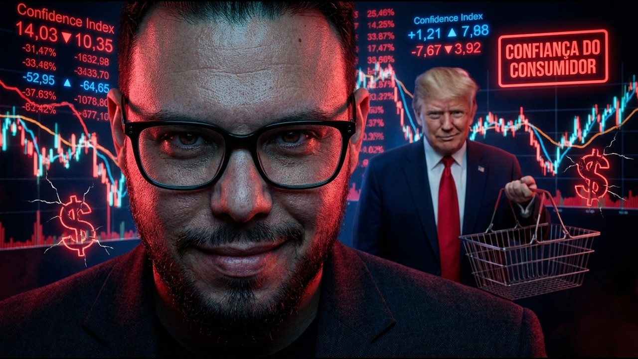 BITCOIN EM QUEDA LIVRE! DADOS DA CONFIANÇA DO CONSUMIDOR AO VIVO! ANÁLISE E IMPACTOS NOS MERCADOS