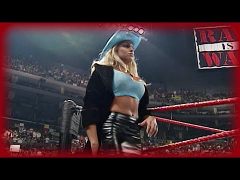 X-Pac and Road Dogg vs. T&A - Trish Stratus at ringside: RAW IS WAR, Apr. 03, 2000