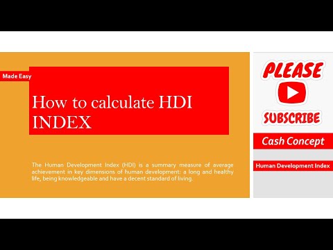 How to calculate the Human Development Index (HDI Index)