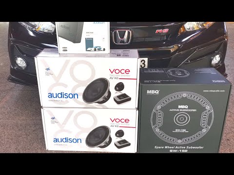 Honda CIVIC RS Hatchback 2021ชุดเครื่องเสียง Audison Voce + Sub หลุม MBQ by Tony Dr.Sound 0888624444
