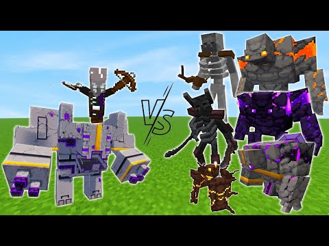 Magispeller & Obsidian VS Boss Minecraft | Minecraft Mob Battle