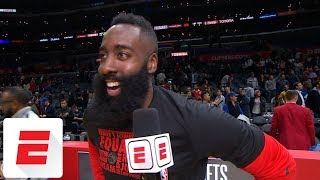 James Harden on that nasty Wesley Johnson crossover: That&#39;s &#39;been in my bag all year&#39; | ESPN