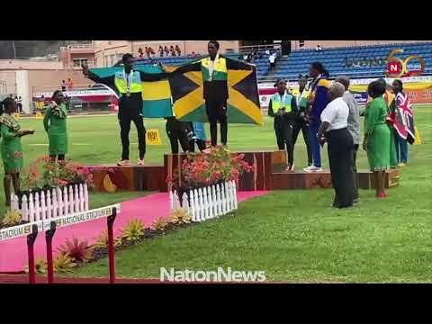 Nation Sports Teon Haynes medal ceremony